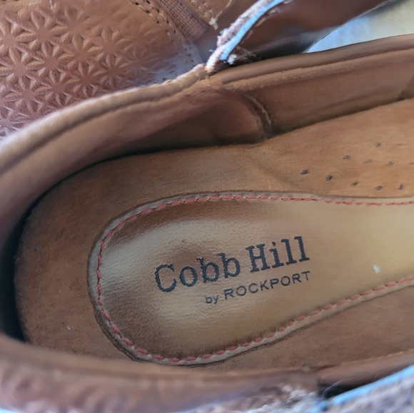 Cobb Hill by Rockport Brown Leather Mary Jane Heels Size 7 - Picture 6 of 6